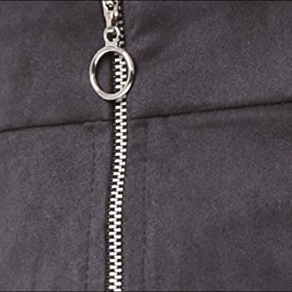 Nasty Gal WAYF Warwick Zip Up Suede Mini Skirt - Picture 6 of 6